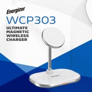 Energizer 3-in-1 Wireless Charger Stand White - WCP303