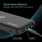 Energizer Power Bank 10000mAh Black - QE10008PQ