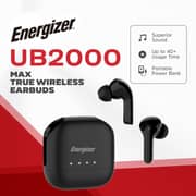 Energizer UB2000 True Wireless Earbuds Black
