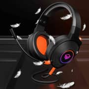 Meetion Wireless On Ear Gaming Headset Black/Orange