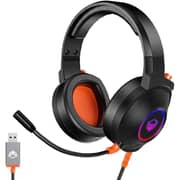 Meetion Wireless On Ear Gaming Headset Black/Orange