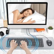 Meetion Wired Keyboard And Mouse Combo Black - C235