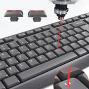 Meetion Wired Keyboard And Mouse Combo Black - C235