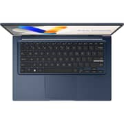 Asus Vivobook 14 (2025) Laptop - 13th Gen / Intel Core i3-1315U / 14inch FHD / 512GB SSD / 8GB RAM / Shared Intel UHD Graphics / Windows 11 Home / English & Arabic Keyboard / Quite Blue / Middle East Version - [X1404VA-NK329W]