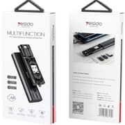 Yesido 6-in-1 USB Data Cable 23cm Black - CA114