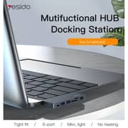 Yesido 6-in-1 Transmitter Hub Adapter Blue - HB10