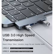 Yesido 6-in-1 Transmitter Hub Adapter Blue - HB10