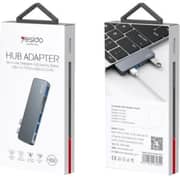 Yesido 6-in-1 Transmitter Hub Adapter Blue - HB10