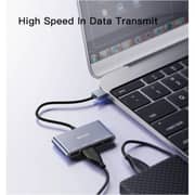 Yesido 4-in-1 USB Splitter 15cm Blue - HB12