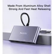 Yesido 4-in-1 USB Splitter 15cm Blue - HB12