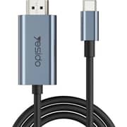 Yesido Type-C To HDMI Video Cable Adapter 2m Black - HM10