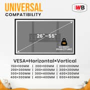 WB Swivel Wall Bracket for TV 32