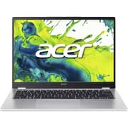 Acer Aspire Spin 14 2-in-1 Convertible (2025) Laptop - 1st Series / Intel Core Ultra 7-155U / 14inch WUXGA / 1TB SSD / 16GB RAM / Windows 11 Home / English & Arabic Keyboard / Light Silver / Middle East Version - [ASP14-51T-74V7]