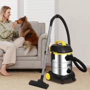Winning Star Drum Vacuum Cleaner Stainless Steel/Black - ST-5034