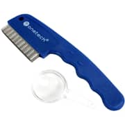 Onetech 3 Row Teeth Anti-Lice Hair Comb Blue