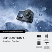 DJI Osmo Action6 Black Action Camera Standard Combo - ZA600-C1