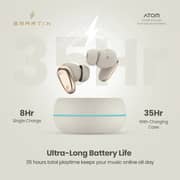 Smartix Atom Premium Wireless ANC Earbuds Beige