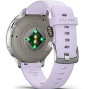 Garmin Venu 4 Smartwatch Silver With Periwinkle Silicone Band