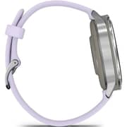 Garmin Venu 4 Smartwatch Silver With Periwinkle Silicone Band