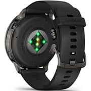 Garmin Venu 4 Smartwatch Slate With Black Silicone Band