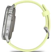 Garmin Venu 4 Smartwatch Silver With Citron Silicone Band