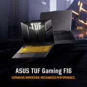 ASUS TUF Gaming F16 (2025) Laptop - Intel Core 5-210H / 16inch FHD+ / 512GB SSD / 16GB RAM / 6GB NVIDIA GeForce RTX 3050 / Windows 11 Home / Mecha Grey / English & Arabic Keyboard / Middle East Version - [FX607VJB-RL123W]