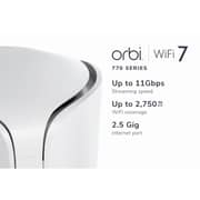 Net Gear Orbi 770 Series Tri-Band Mesh System - RBE770-100EUS