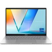 Asus Vivobook S14 (2026) Laptop - 2nd Series / Intel Core 5-210H / 14inch WUXGA / 512GB SSD / 16GB RAM / Shared Intel UHD Graphics / Windows 11 Home / English & Arabic Keyboard / Cool Silver / Middle East Version - [S3407VA-LY076W]