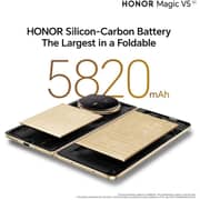 Honor Magic V5 5G 512GB 16GB RAM Black Dual Sim Smartphone + Choice Speaker + Watch 4 + V5 Case