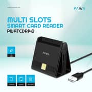 Pawa Smart Card Reader Black - PW-ATCDR143-BK