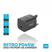 Pawa Retro Charger Black - PW-TCRT45UK-BK