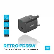Pawa Retro Charger Black - PW-TCRT35UK-BK