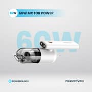 Powerology Car Vacuum Cleaner White - PW4N1FCVWH