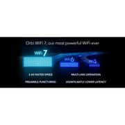 Netgear Orbi 970 Series Quad Band WiFi 7 Mesh Router with 2 Satellite - RBE973S-100EUS