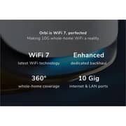 Netgear Orbi 970 Series Quad Band WiFi 7 Mesh Router with 1 Satellite - RBE972S-100EUS