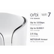 Netgear Orbi 770 Series Tri Band WiFi 7 Mesh Router with 2 Satellite - RBE773-100EUS