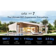 Netgear Orbi 770 Series Tri-Band WiFi 7 Mesh Router with Satellite - RBE772-100EUS