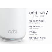 Netgear Orbi 370 Series Dual-Band WiFi 7 Mesh Router with 2 Satellite - RBE373-100EUS