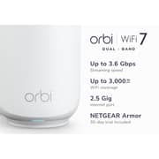 Netgear Orbi 370 Series Dual-Band WiFi 7 Mesh Router with Satellite - RBE372-100EUS