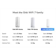 Netgear Orbi 370 Series Dual-Band WiFi 7 Mesh Router with Satellite - RBE372-100EUS
