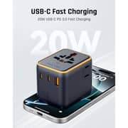 Voltme 5-in-1 Universal Travel Adapter Black - F4029