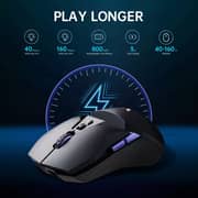 ماوس رابو للألعاب سلكية ولاسلكية لون أسود VT950PRO