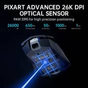 ماوس رابو للألعاب سلكية ولاسلكية لون أسود VT950PRO