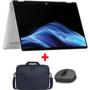 HP OmniBook 5 Flip (2025) Laptop - 1st Series / Intel Core 7 - 150U / 14inch FHD / 1TB SSD / 24GB RAM / Shared Intel Graphics / Windows 11 Home / English & Arabic Keyboard / Glacier Silver / Middle East Version - [14-FP0034N]