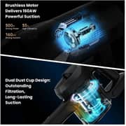 Jimmy Cordless Stick Vacuum Cleaner Grey - JV9 Pro Aqua