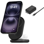 Belkin BoostCharge 2-in-1 Wireless Charging Stand Black - WIZ028VFBK