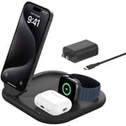 Belkin BoostCharge 3-in-1 Wireless Charging Stand Black - WIZ029VFBK