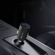Telux Mini Car Charger Black - TX.POWERGO-CCPG35.BK