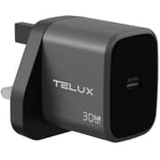 Telux Voltflow Wall Charger With Cable Grey - WCVF30C.GY