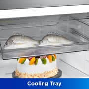 Midea Top Mount Refrigerator 395L Silver - MDRT395MTE46AE